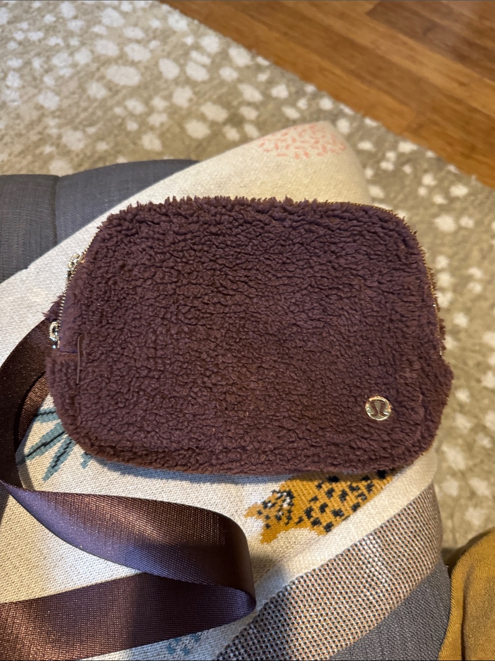 lululemon athletica XL Plush Sherpa Crossbody Bag in Brown